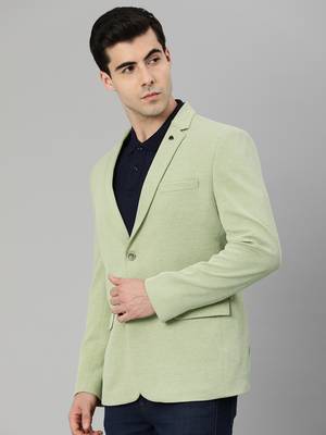 Men's pista single-breasted regular fit blazer in premium knitted fabric with lapel pin 3