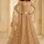 beige net thread work wedding lehenga