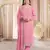 Pink embroidered georgette salwar suit