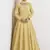 Yellow premium silk embroidered anarkali suit