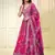  Pink Sequins Embroidered With Floral Printed Organza Designer Lehenga Choli Designs