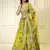  Yellow Sequins Embroidered Organza Floral Traditional Indian Lehenga Choli Designs