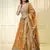 Alluring Orange Floral Digital Printed Sequins Embroidered Organza Designer Indian Wedding Lehenga Choli