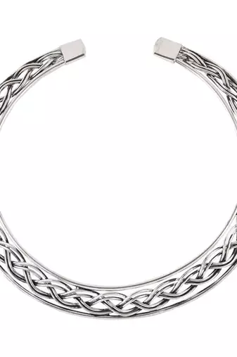 Silver choker necklace collar hasuli necklace