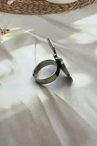 Indian german silver ring