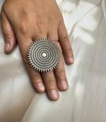 Indian german silver ring