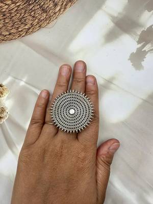 Indian german silver ring 3