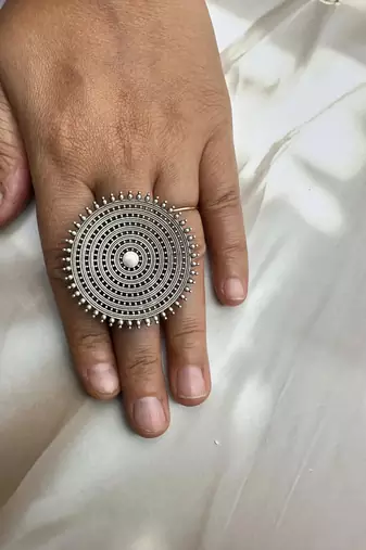 Indian german silver ring