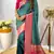 Rama Paithani Silk Saree With Rich Contrast Weaving Pallu And Border & Blouse