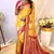 Yellow Designer Kanchipuram Silk And Zari Weaving Saree With Blouse For Women