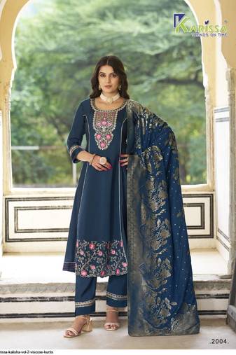 Teal roman silk full stitched wedding suits with banarasi duppatta