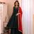 Women bottel green kurta set with red dupatta