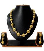 Antique Design Golden Mala set with beautiful Engraving on ball for trendy & gorgeous women jewellery