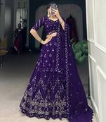 Women's Sequins Work  Lehenga Choli Set