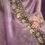 Pyaji glass tissue moti work designer saree with unstitched blouse