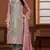 Gray-pink embroidered vichitra pakistani suit
