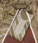 Chiku Modal Banarasi Embellished Unstitched Dress Material