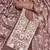 Brown Viscose Organza Embroidered Unstitched Dress Material