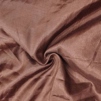 Brown Viscose Organza Embroidered Unstitched Dress Material 4