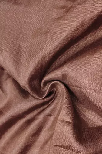 Brown Viscose Organza Embroidered Unstitched Dress Material
