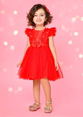 Saka designs girl's above knee dress 1