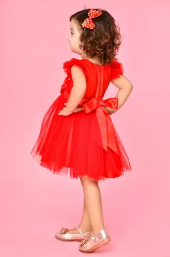 Saka designs girl's above knee dress