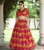  Chiffon CROP TOP LEHENGA readymade
