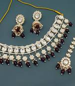 Regal diamond and emerald necklace set - exquisite bridal and formal jewelry