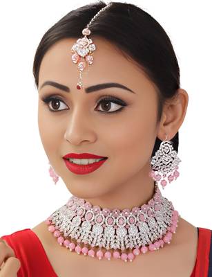 Exquisite chandelier Necklace :: - traditional indian bridal jewelry set 1