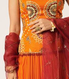 ORANGE GOLAKARI LEHENGA
