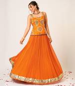 ORANGE GOLAKARI LEHENGA