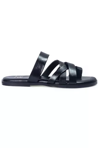 Handcrafted comfort leather gladiator style slippers with soft leather insole