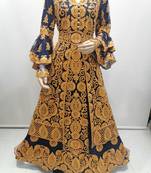 Royal Blue Plus Size Arabian Kaftan for Wedding 