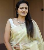 Light-Yellow Soft Cotton Silk Sequence Work And Jacquard Border Design Saree,Blouse-not As Per Image