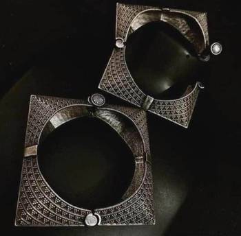 Oxidised bangle kada, silver look alike bracelet kada, indian ethnic jewelry openable kada 3