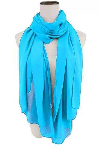 Cyan color  Handmade Moroccan Kaftan  with hijjab