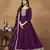Art silk purple embroidered salwar kameez