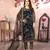 Navy blue net embroidered salwar suit