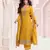 Yellow jacquard semi stitched ceremonial suits