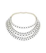 Latest fashion stylish multi layered pearl beads necklace jewellery set for women