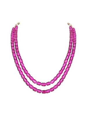 Stylish multi layer pearl necklace jewellery set with earrings for women 3
