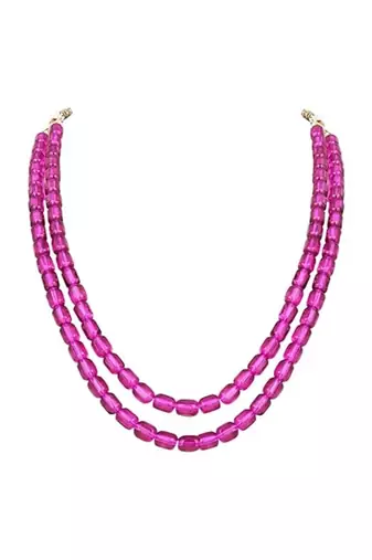 Stylish multi layer pearl necklace jewellery set with earrings for women