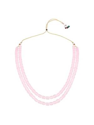 Stylish multi layer pearl necklace jewellery set with earrings for women 3