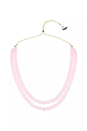 Stylish multi layer pearl necklace jewellery set with earrings for women