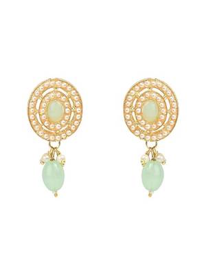 Traditional handcrafted pearl necklace jewellery set with earrings & maang tikka set for women 4