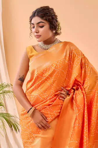 Yellow Paithani Silk Saree And Rich Pallu Saree With Blouse For Women