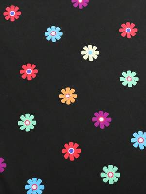 Black color printed cotton blend bodycon style dresses 4