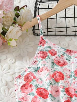 Multi color printed cotton blend fit&flared style dresses 2
