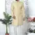 yellow jaqurd silk sherwani
