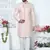 pink jaqurd silk sherwani